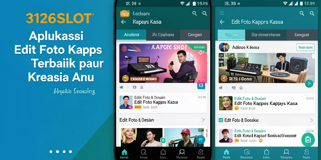 Tampilan antarmuka 3126SLOT untuk edit foto kertas kaca yang menarik.