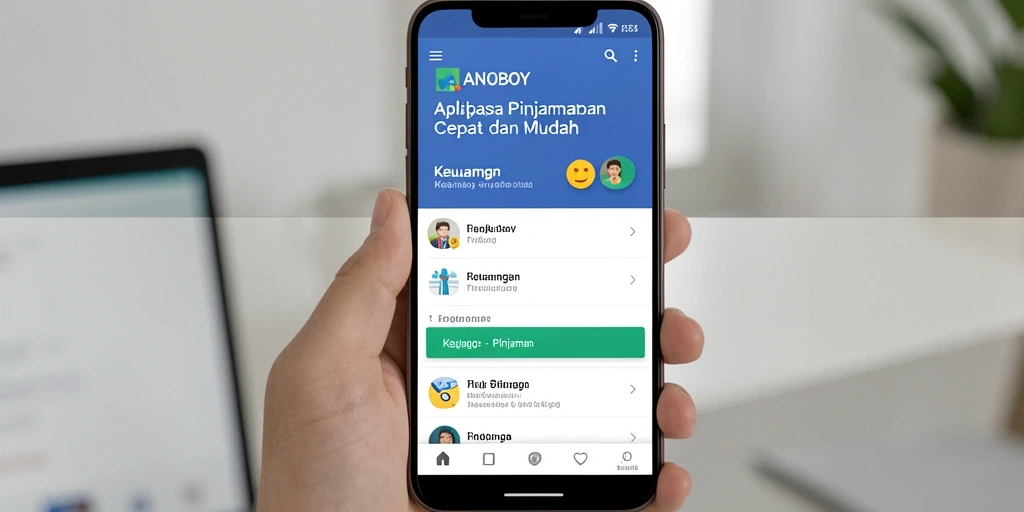 Antarmuka aplikasi ANOBOY yang jelas dan mudah diakses.