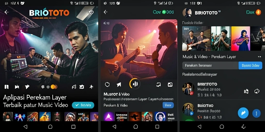 Tampilan antarmuka BRIOTOTO yang user-friendly dan fitur perekam layar.