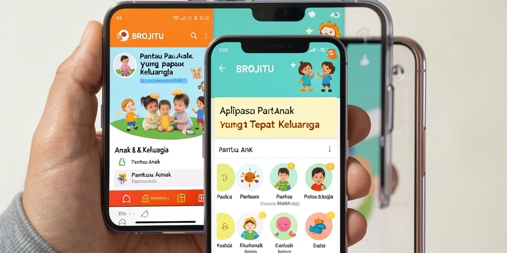 Tampilan antarmuka aplikasi BROJITU yang informatif dan mudah digunakan.