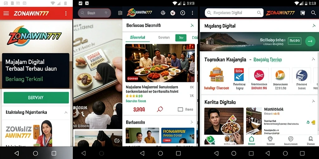 Tampilan antarmuka ZONAWIN777 yang menarik dan informatif.