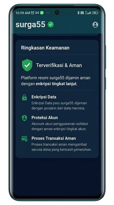 Tampilan kanal resmi surga55